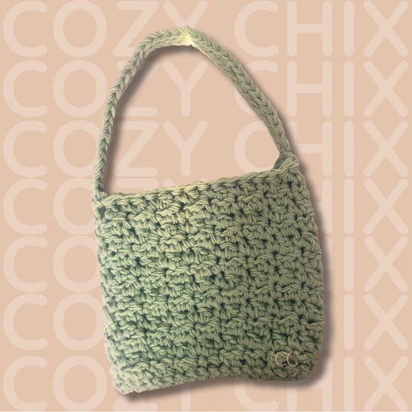 “Just Another Day” Handmade Crochet Shoulder Bag - Picture 3 of 3